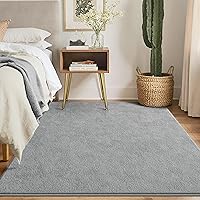 Vista 36 de Keeko Alfombras de área de 4 x 6 pies para sala de estar, alfombra suave y moderna de espuma viscoelástica para dormitorio, alfombra