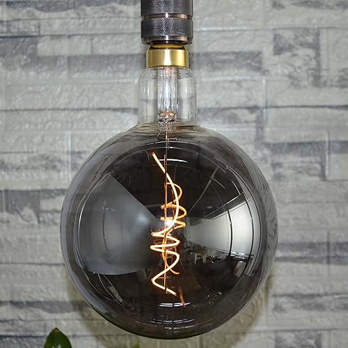 Miniatura 11 de SD LUX Bombilla LED gigante vintage de gran tamaño, bombilla Edison enorme, regulable, 8 W 450 lm (equivalente a 50 W), blanco cálido 2200 K, base