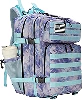 Vista 16 de Mochila táctica de asalto de 45L, mochila de 3 días con Molle, mochila impermeable para mochilas tácticas, Grande, Mochila