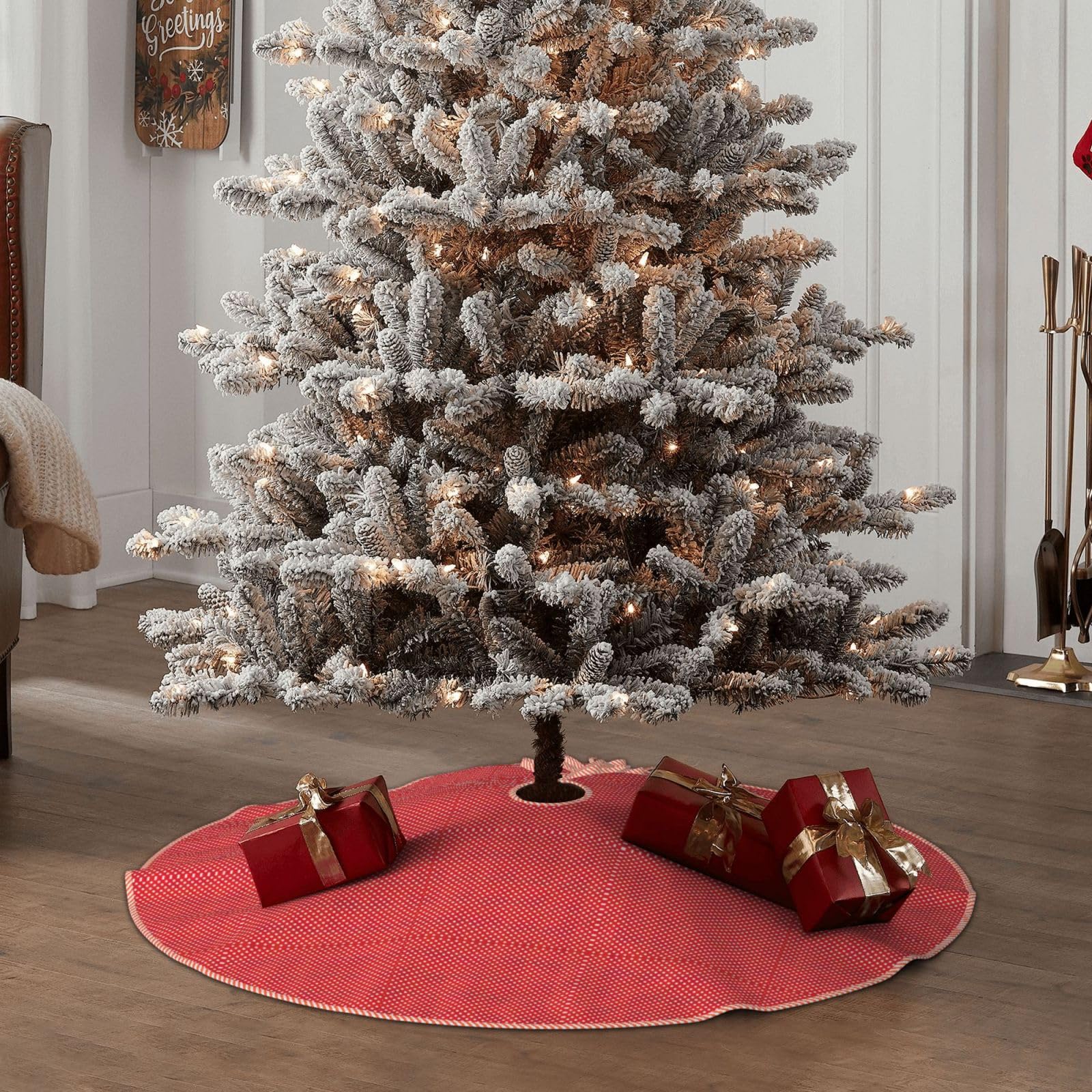 Jupon De Sapin De Noël Warner Brothers | Points Rouges Et Blancs | 48 Pouces | Occasion