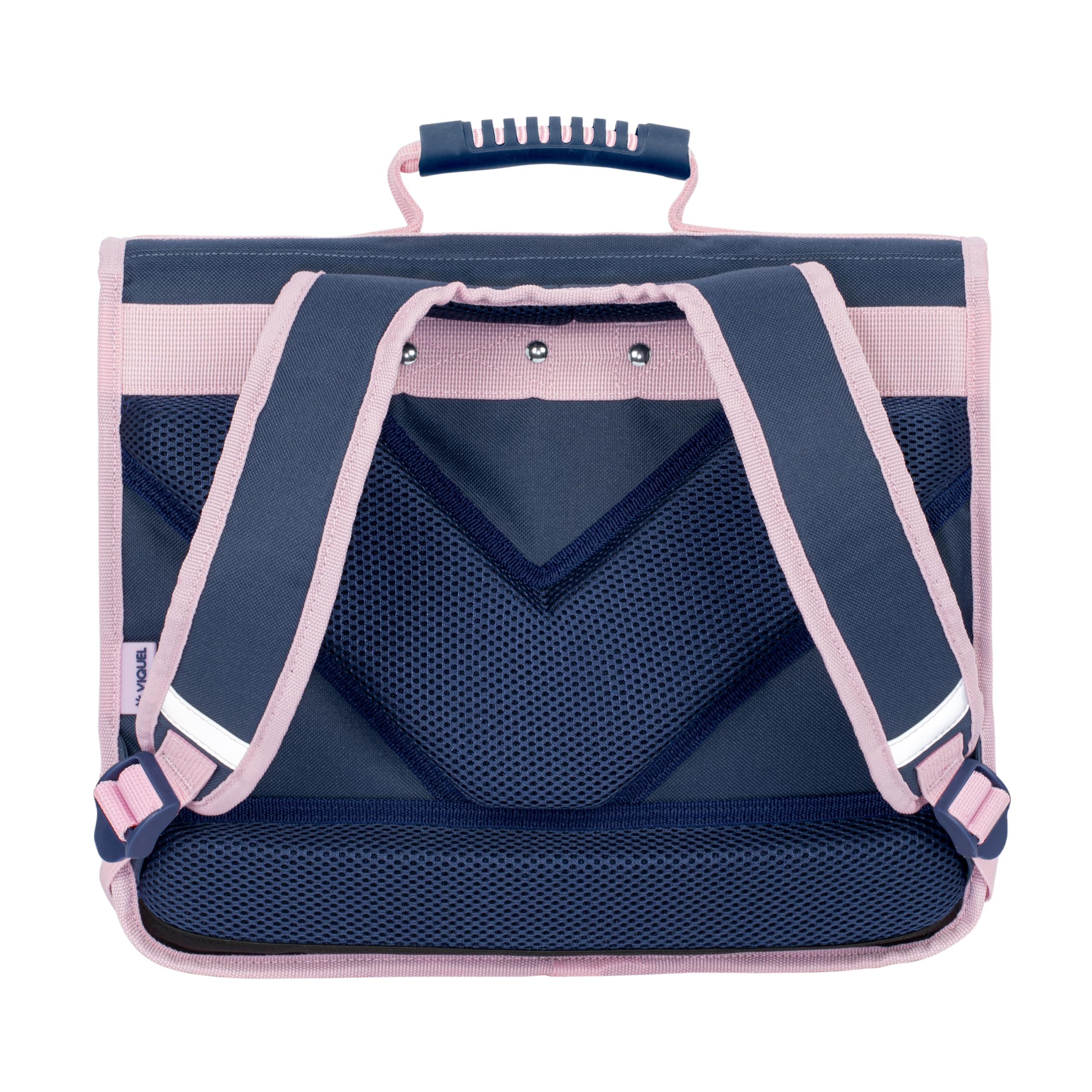 Viquel - Cartable primaire MANGA - Cartable fille 2 compartiments - Sac Scolaire Ergonomique avec Bandes réfléchissantes, Compartiments multiples - Bleu
