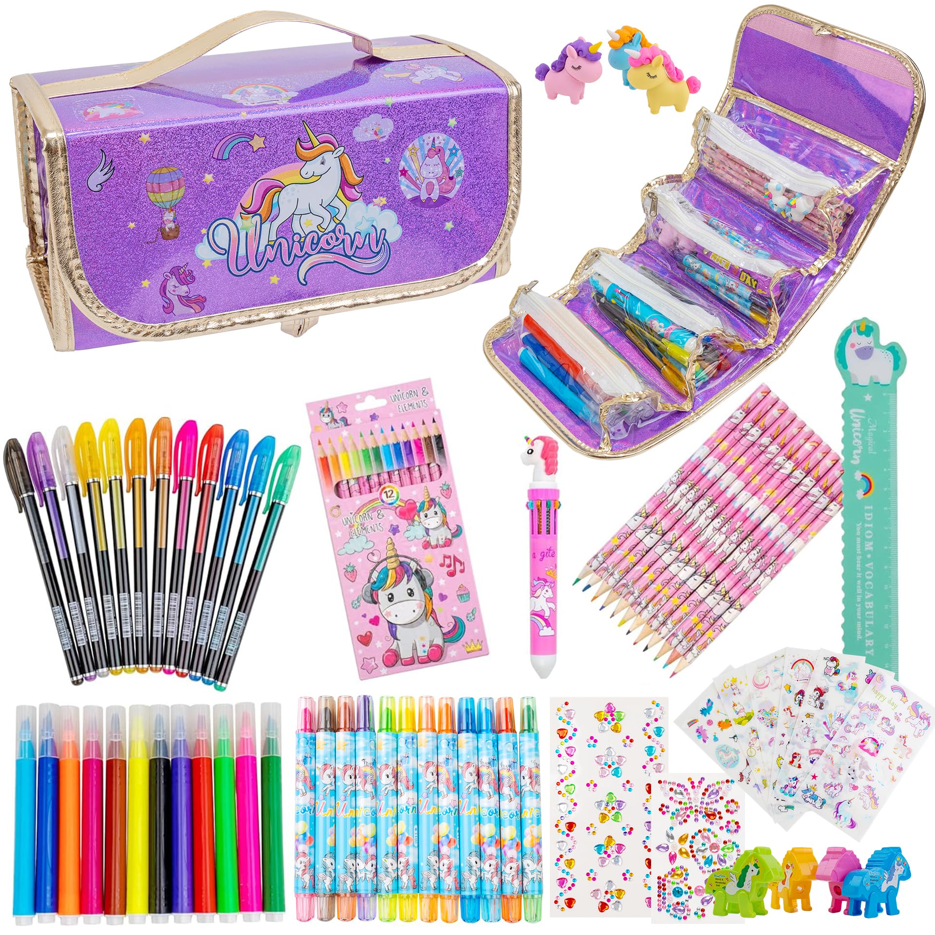Amazon.com: FTBox Fruit Scented Markers Set with Unicorn Pencil