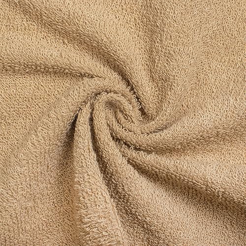 Miniatura 5 de Juego de toallas de algodón, juego de 3 piezas, incluye 1 toalla de baño, 1 toalla de mano y 1 toallita, juego de toallas suaves y absorbentes para