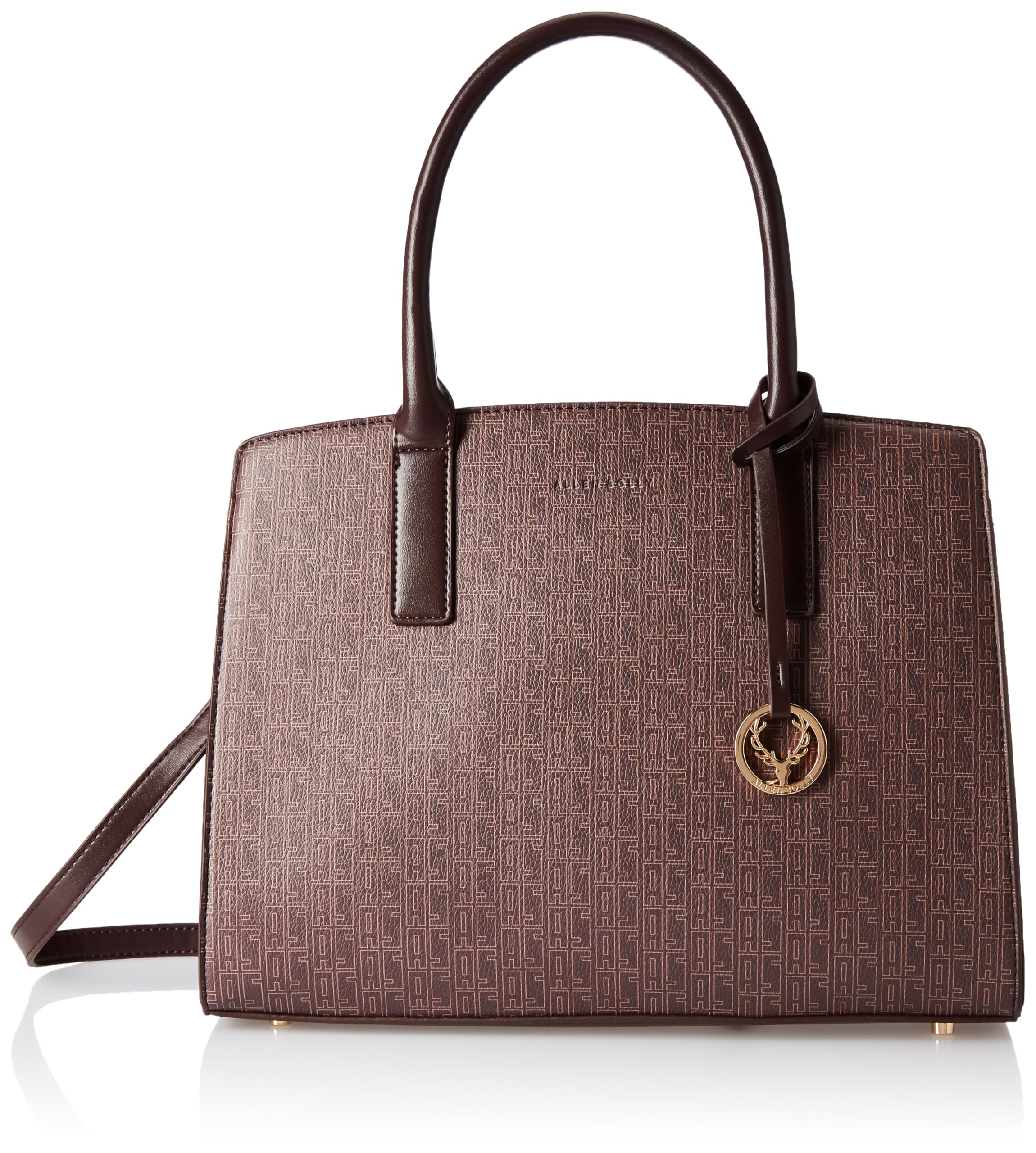 Allen Solly Womens Printed Casual Handheld Bag Brown Desertcart