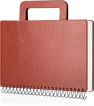 Large Sketchbook,Hardcover Drawing Pad for Adults, 60 Sheets/120 Pages, Brown,9x12