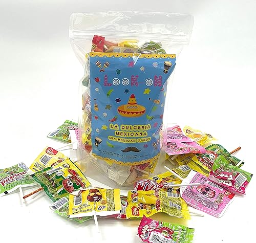 Miniatura 6 de Look-On - Surtido de mezcla de piruletas mexicanas 60 unidades paquete variado de picantes dulces y agrios incluye rebanaditas Vero Mango Pipeno