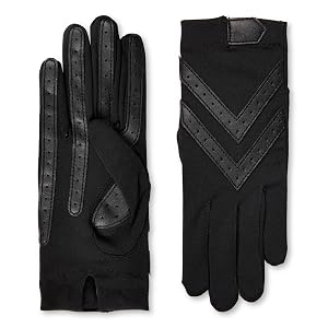 isotoner womens Water Repellent Touchscreen Spandex Shortie Gloves