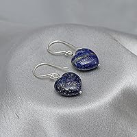 Vista 66 de Gempires Natural Heart Crystals Earring, Heart Gemstone, Energy Healing Crystals, Birthday, Gift for Her, Gemstone Jewelry Yaxaite