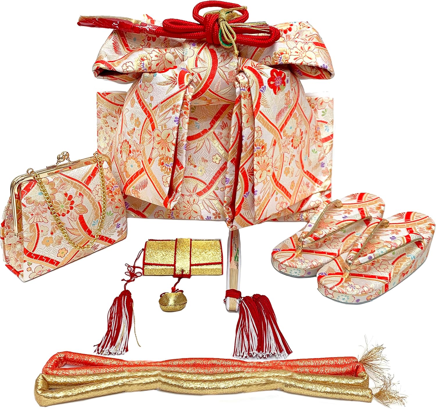 加賀友禅七五三 3歳 女の子 子供 正絹 着物 飾り帯セット S11560550