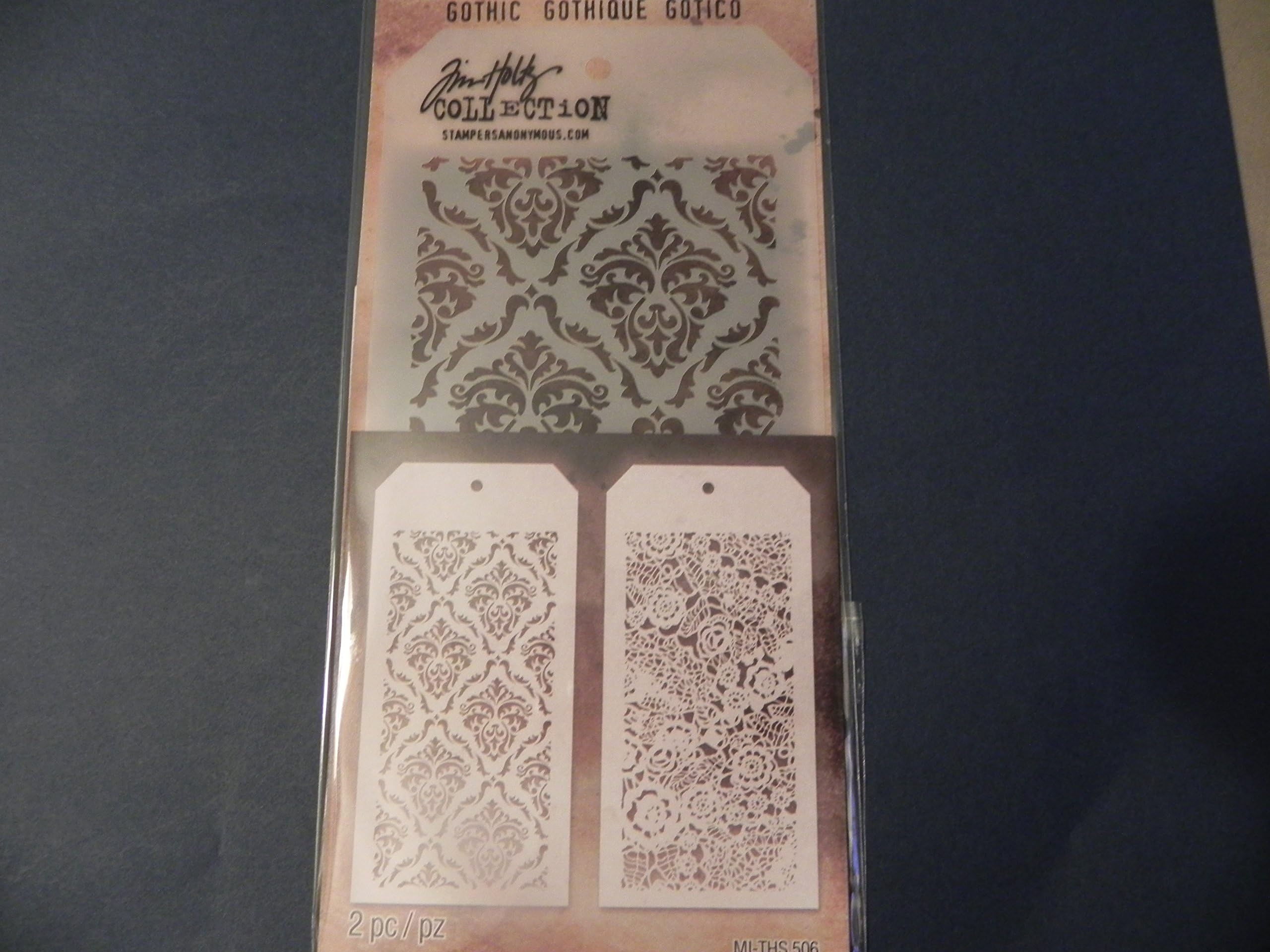 Tim Holtz Layering Stencils Duo Pack ~ Doily & Gothic!!!