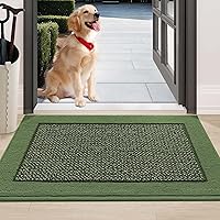 Vista 14 de BEQHAUSE Tapete para puerta interior de 20" x 32", Tapetes atrapa suciedad antideslizantes para entrada lavables, Tapete de bienvenida resistente a