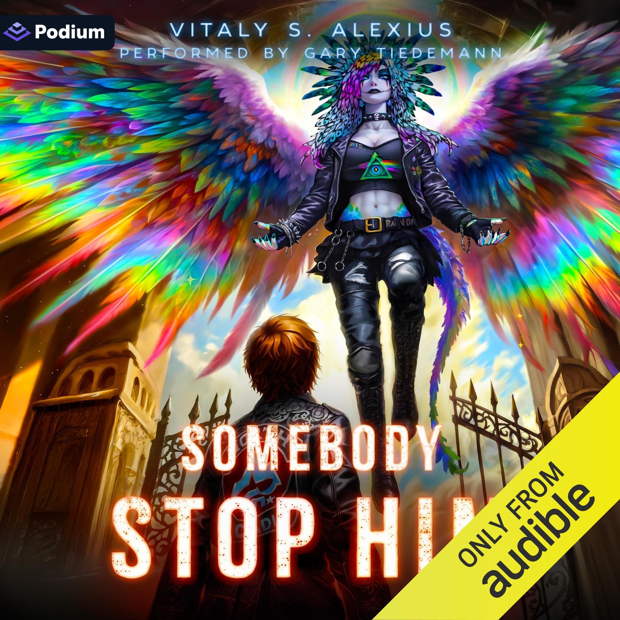 Cover art for Somebody Stop Him: A Superhero/Apocalypse LitRPG