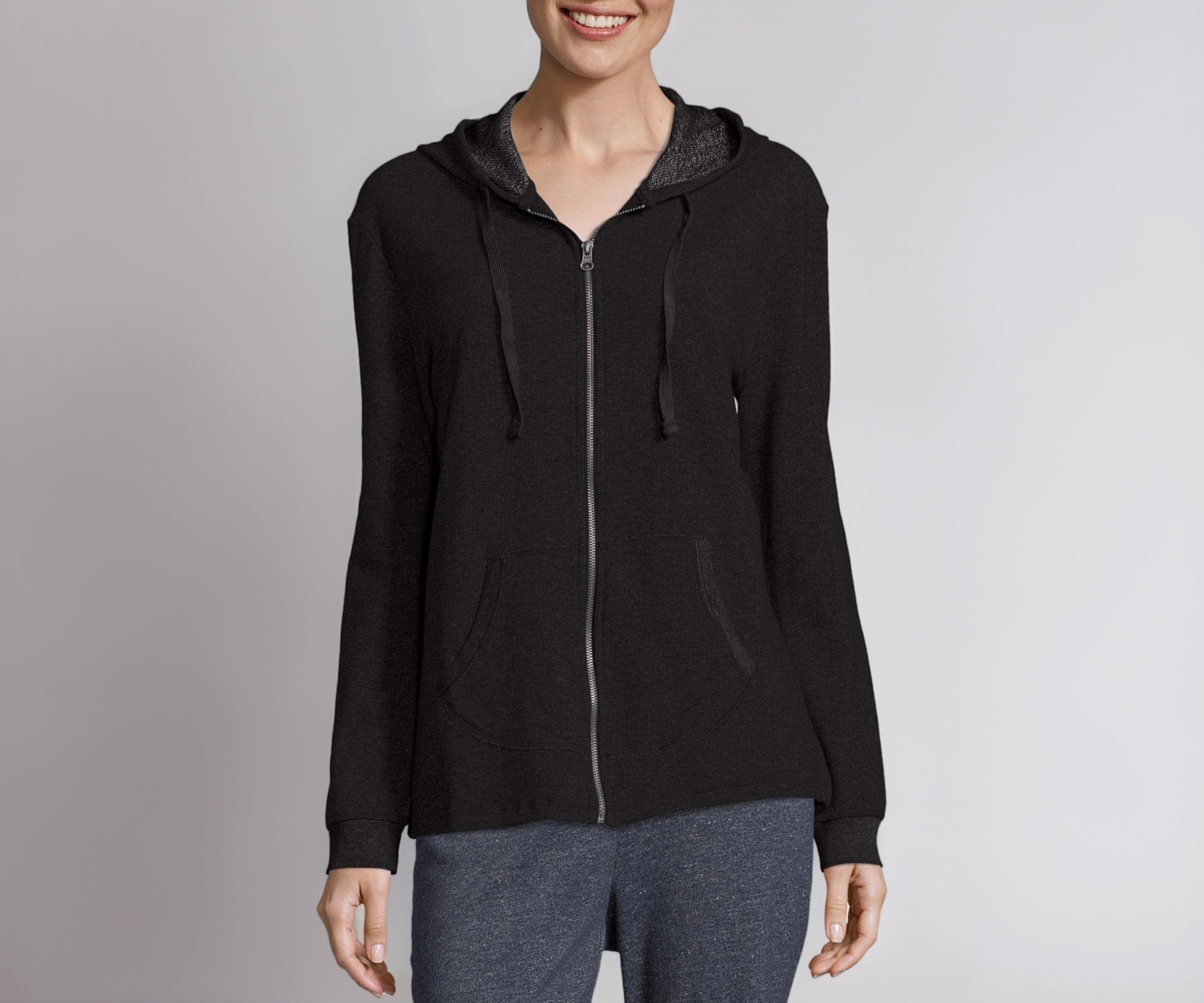 Hanes Women's Sweatshirt, French Terry Full-Zip Hoodie, Women's Hooded Jacket, Women's Zip Hoodie