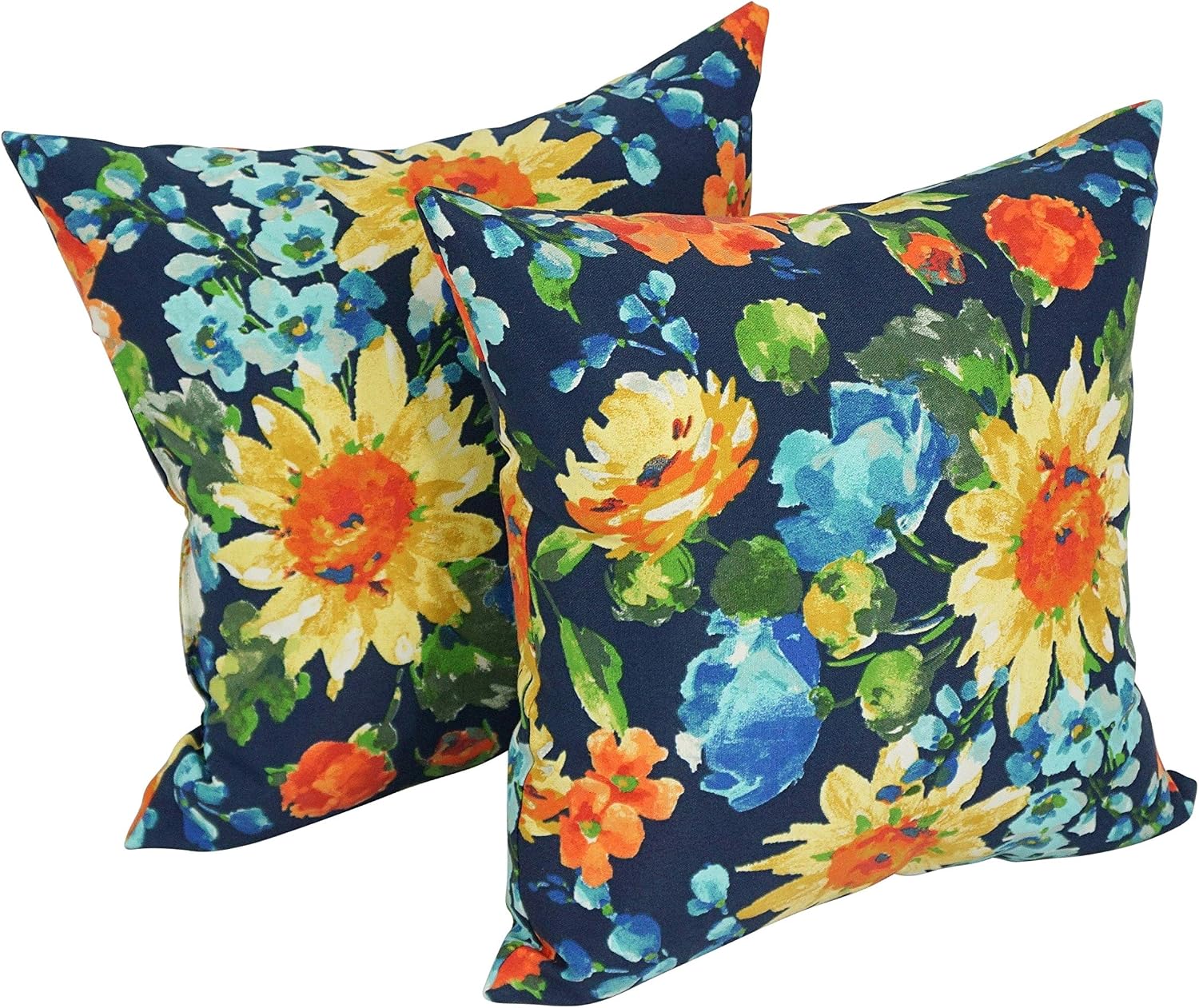 Blazing Needles 17-in. Indoor/Outdoor Throw Pillows (Set of 2) Alfinia Fresco