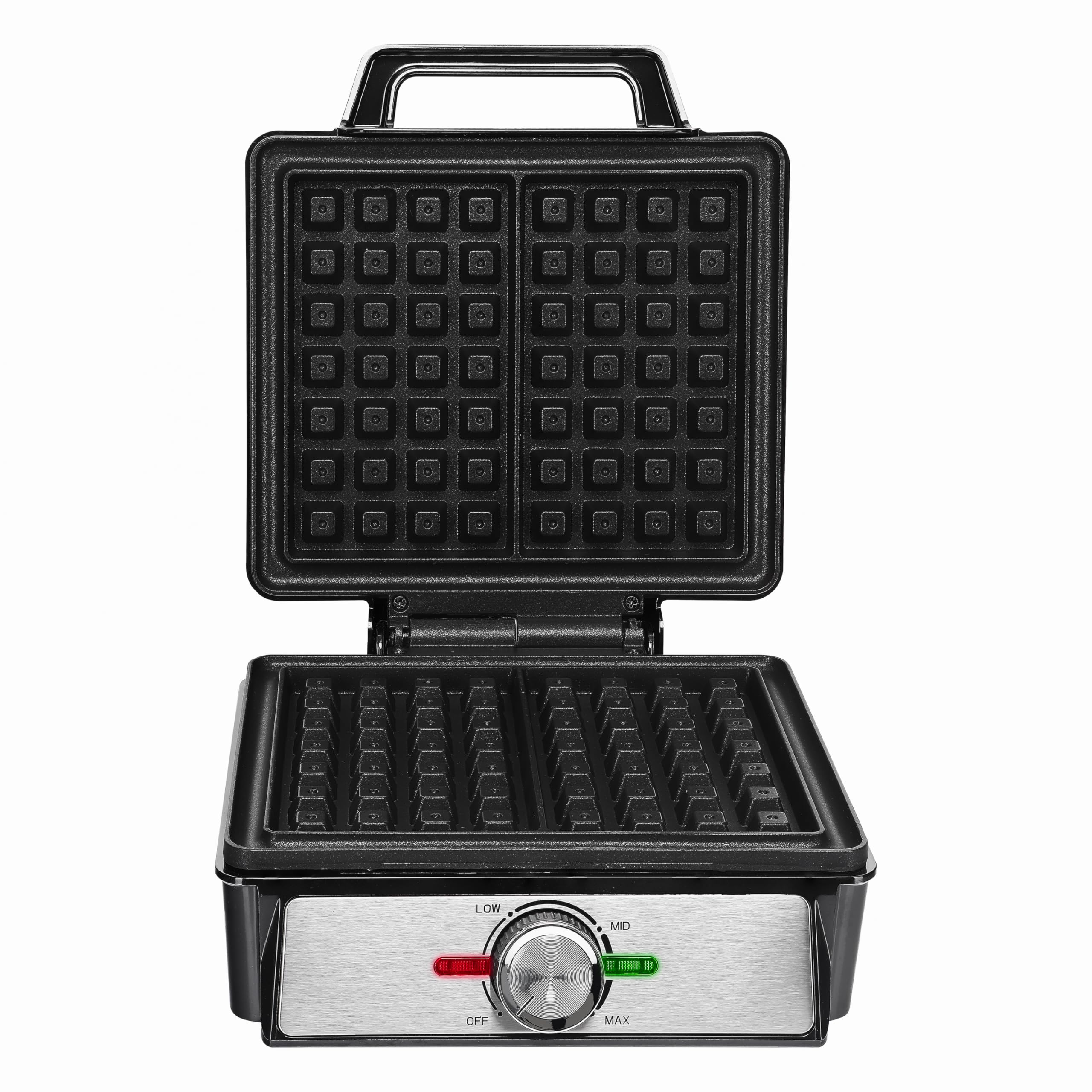 Gofrera para 2 gofres rectangulares (14,5 × 9 cm) - Control de temperatura, gofrera para 2 gofres, antiadherente, compacta y resistente, potencia 1600 W