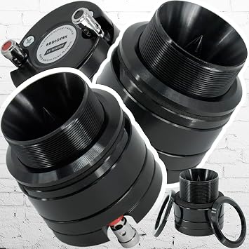 2x Audiotek ATW460BK 1 "600W سيارة صوت ثقيل التيتانيوم سوبر مكبر الصوت PAIR