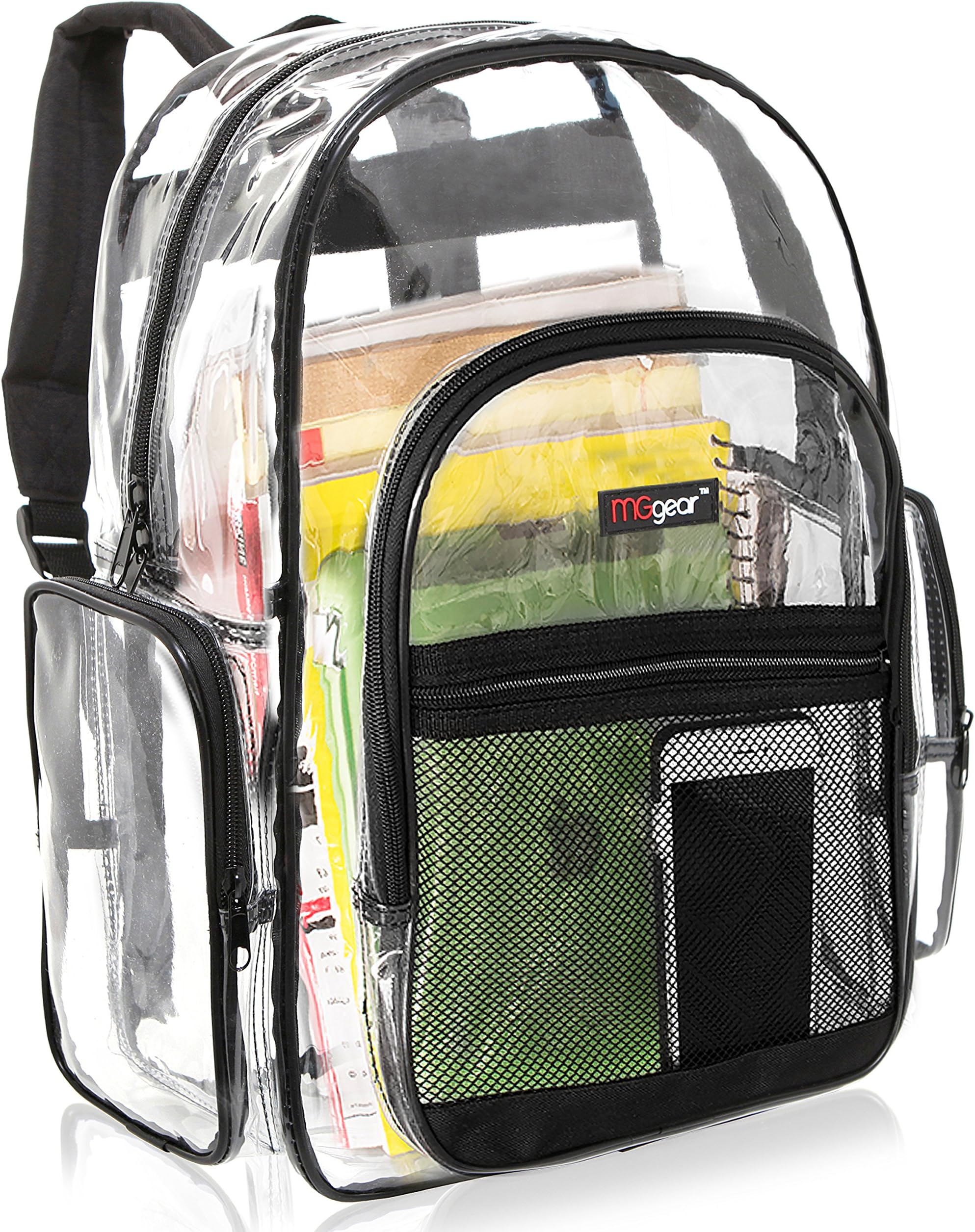 Backpack Transparent Travel School Security Heavy Duty Bookbag