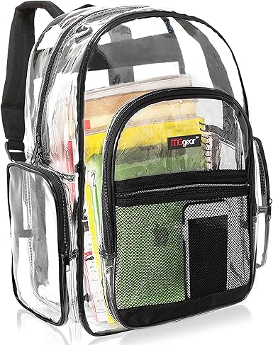 clear backpack uk