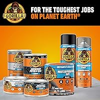 Vista 8 de Gorilla - Cinta adhesiva impermeable (10 x 10 pies), color blanco