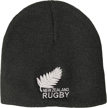New Zealand Rugby Logo Beanie Black 