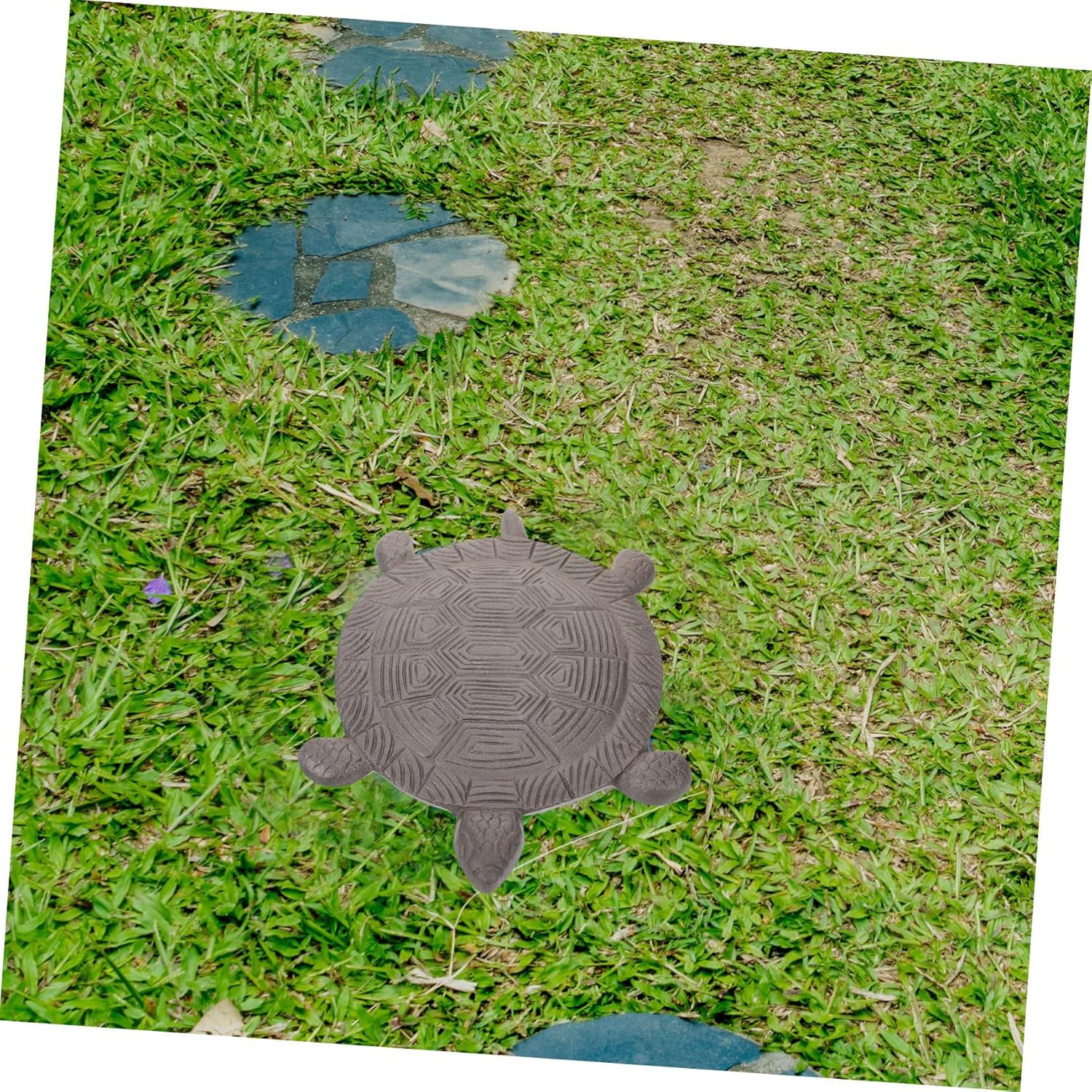 Turtle Shaped Stepping Stone Iron Paver for Garden Decorative Lawn Decor