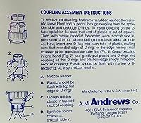 Vista 2 de Andrews 10-12349 manguera de riego de 100 pies y 2 tubos