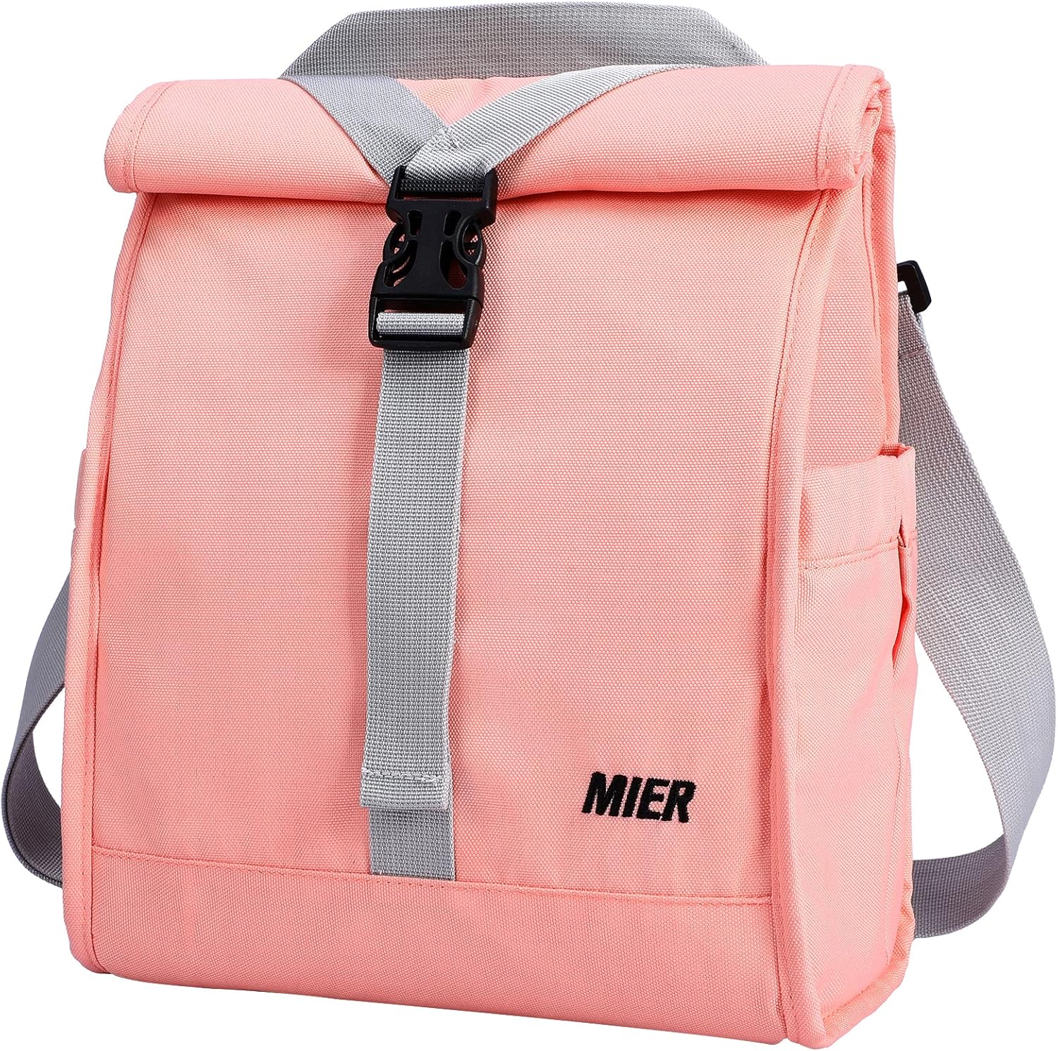 MIER Insulated Lunch Bag Roll Top Lunch Box for Women Men