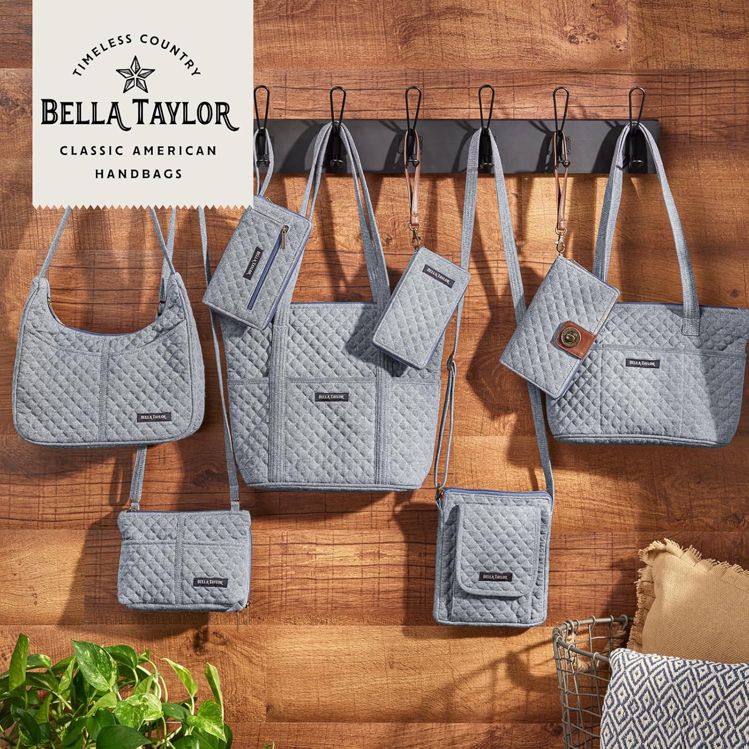 Bella Taylor Everyday Tote | Lightweight Quilted Fabric Handbags for Women - Image 6
