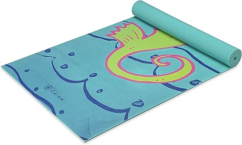 Gaiam - Esterilla de yoga para niños con divertidas impresiones  tiempo de juego para bebés, niños pequeños activos y tranquilos y niños pequeños