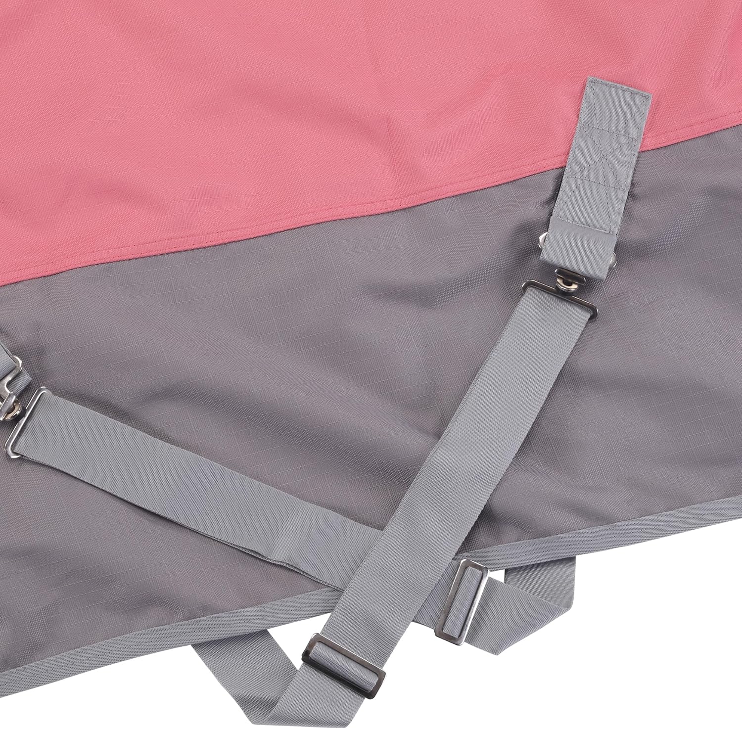 LEAFOREST 1200D Horse Blanket Waterproof Breathable Turnout (no Filling) Standard Neck Horse Sheet Pink Grey 78IN