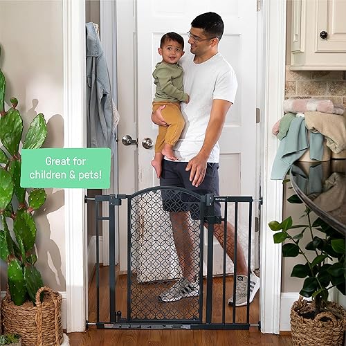 Miniatura 8 de Summer Infant Modern Home - Puerta de seguridad para mascotas y bebés, 28-42 pulgadas de ancho, 30 pulgadas de alto, montaje a presión o hardware,