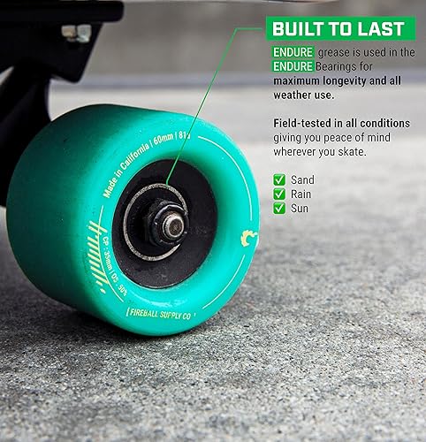 Miniatura 12 de Fireball Dragon - Juego de 8 rodamientos para patineta rápida 608, para patinetas en línea y patines de ruedas, rodamientos para patineta