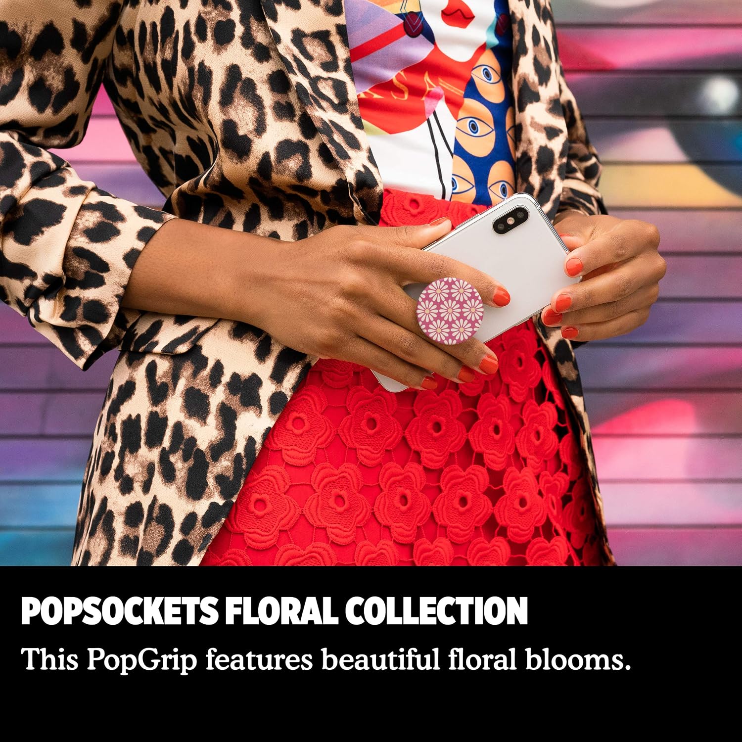 ​​​​PopSockets: Phone Grip with Expanding Kickstand, Pop Socket for Phone - Daisy Mod Pink