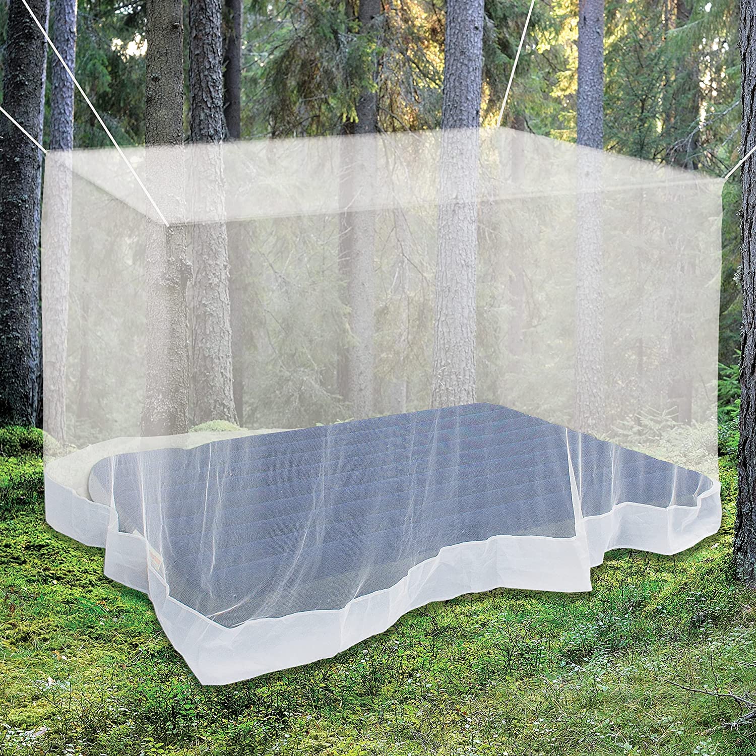 IBLAY Mosquito Net Machhardani - Polycotton Mosquito Net for Bed King Size Double Bed - Durable Rectangular Mosquito Nets - 256 Mesh Bed Net for Insects & Bugs Protection 10x6.5 ft-image-45