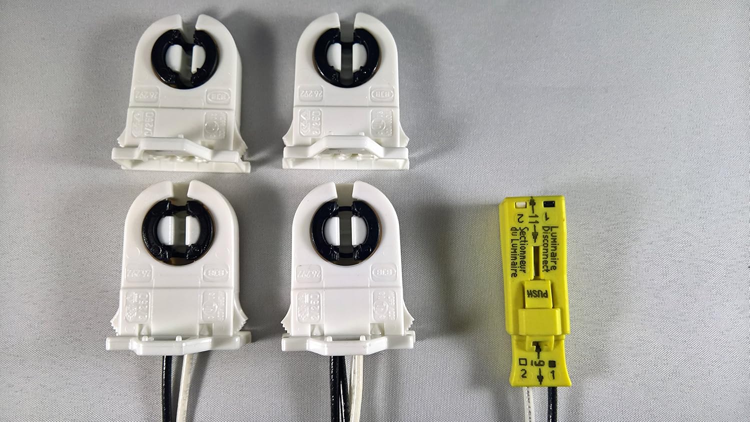 5 PACK – Wiring Socket Kit Harness for LED Tube Conversions. Includes ...