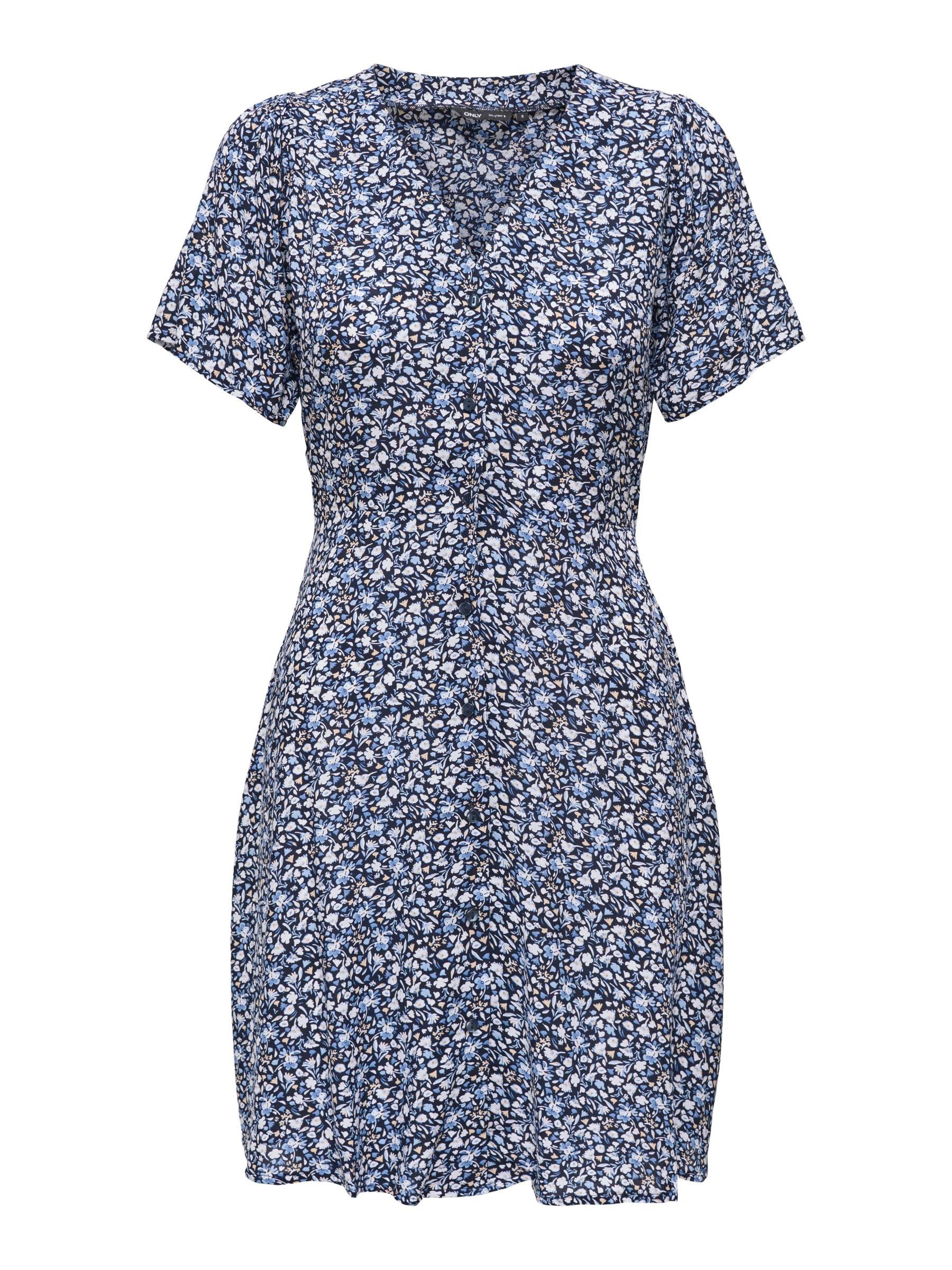 Only Women's Bleu Shirt Dress Evida