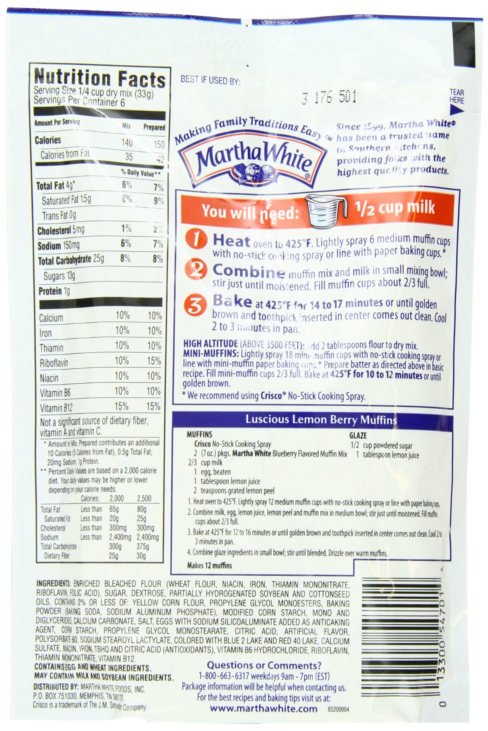 Martha White Apple Cider Muffin Mix Package