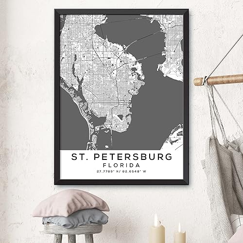 Miniatura 3 de Mapa de San Petersburgo, Florida, Luz 2 (36x48)