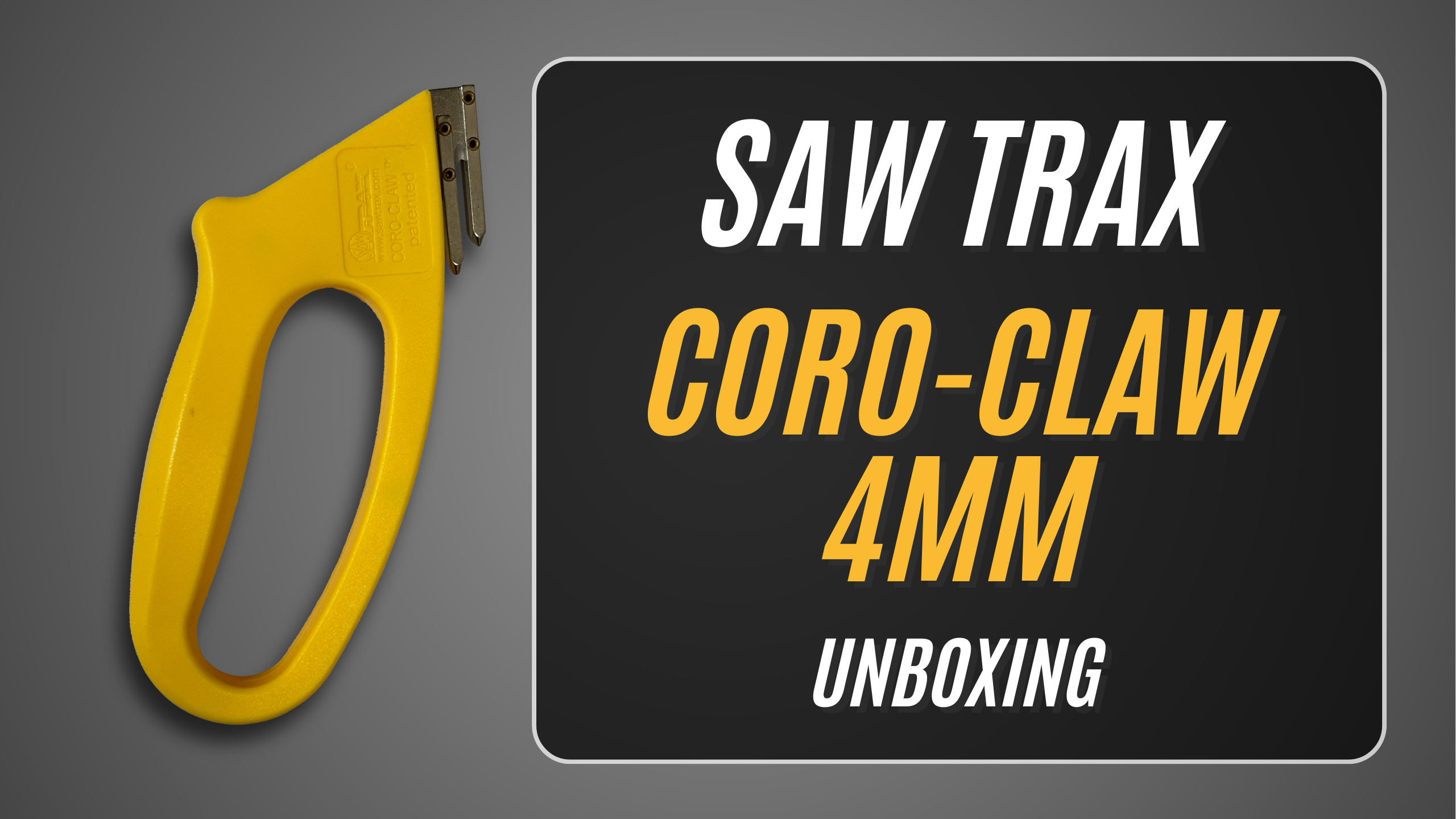 Saw Trax CCD4 Coro-Claw 4mm Coroplast Cutter - Hand Tool Alignment