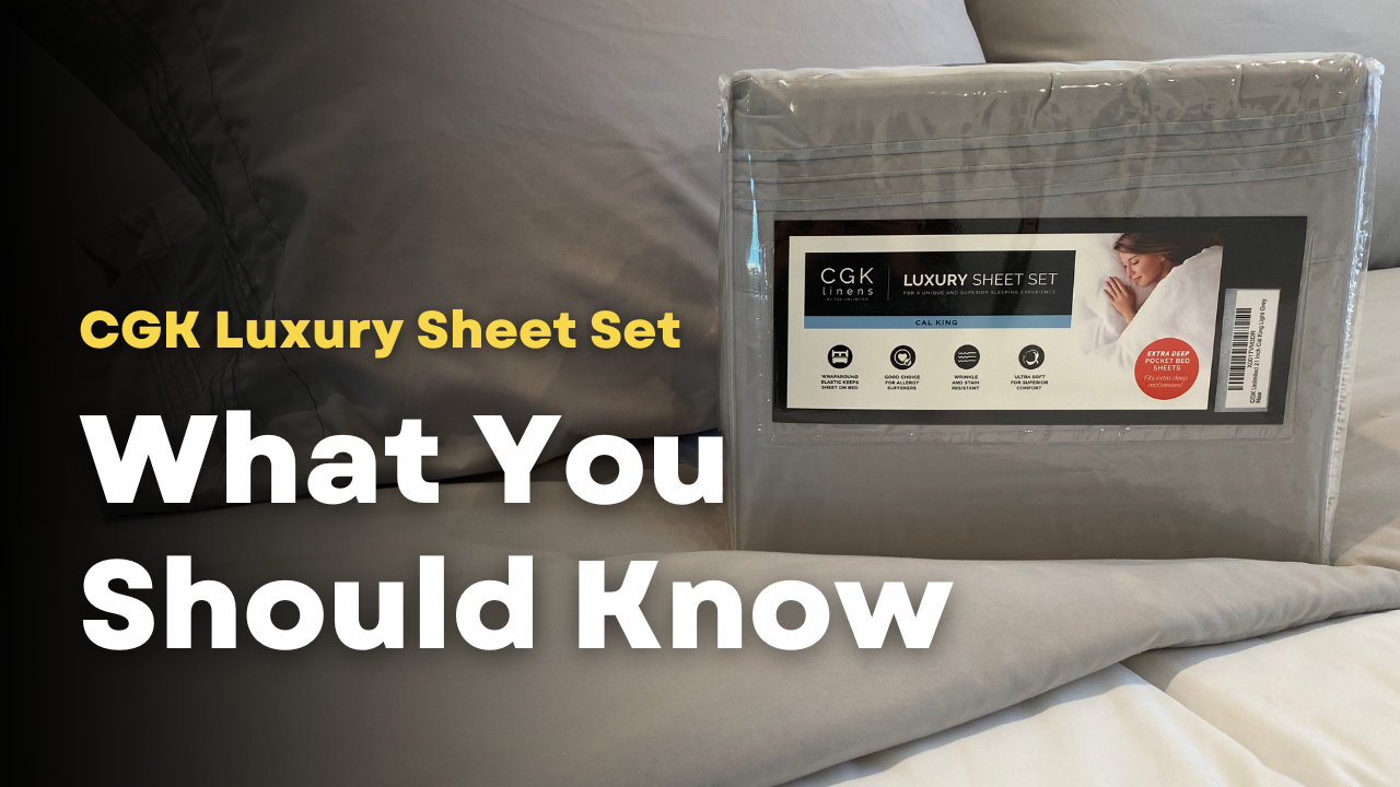Watch What You Should Know About The CGK Unlimited Sheet Set on Amazon Live