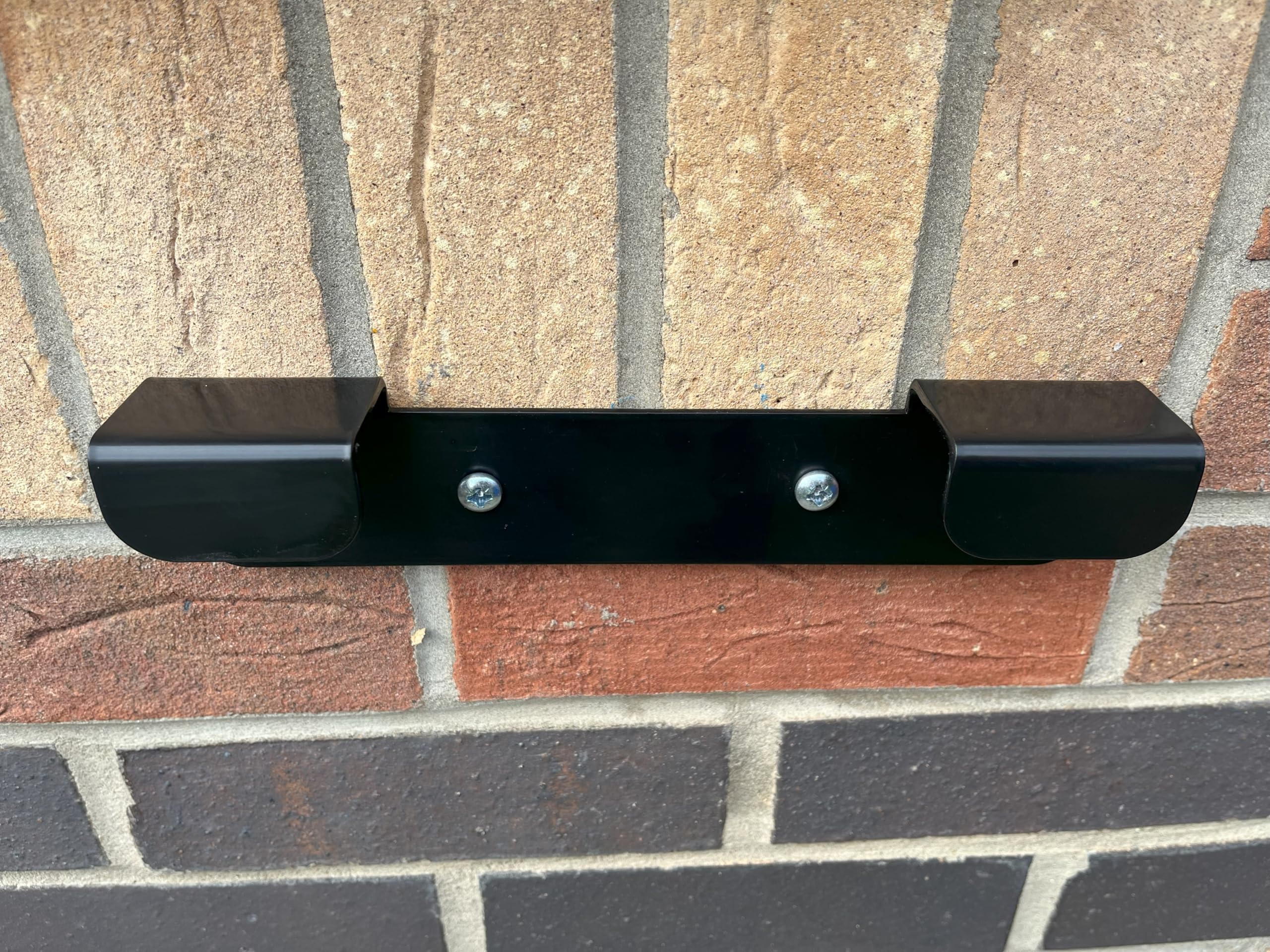 Support mural en acier robuste pour poubelle à roulettes - Empêche le mouvement - Stabilisateur de poubelle sécurisé et stable - Taille S - Noir