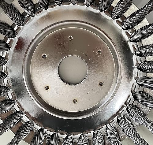 Miniatura 4 de Kit de cuchillas de acero irrompibles de 8 pulgadas, kit de cepillo de alambre para malezas, con kit adaptador de cuchilla para desbrozadoras