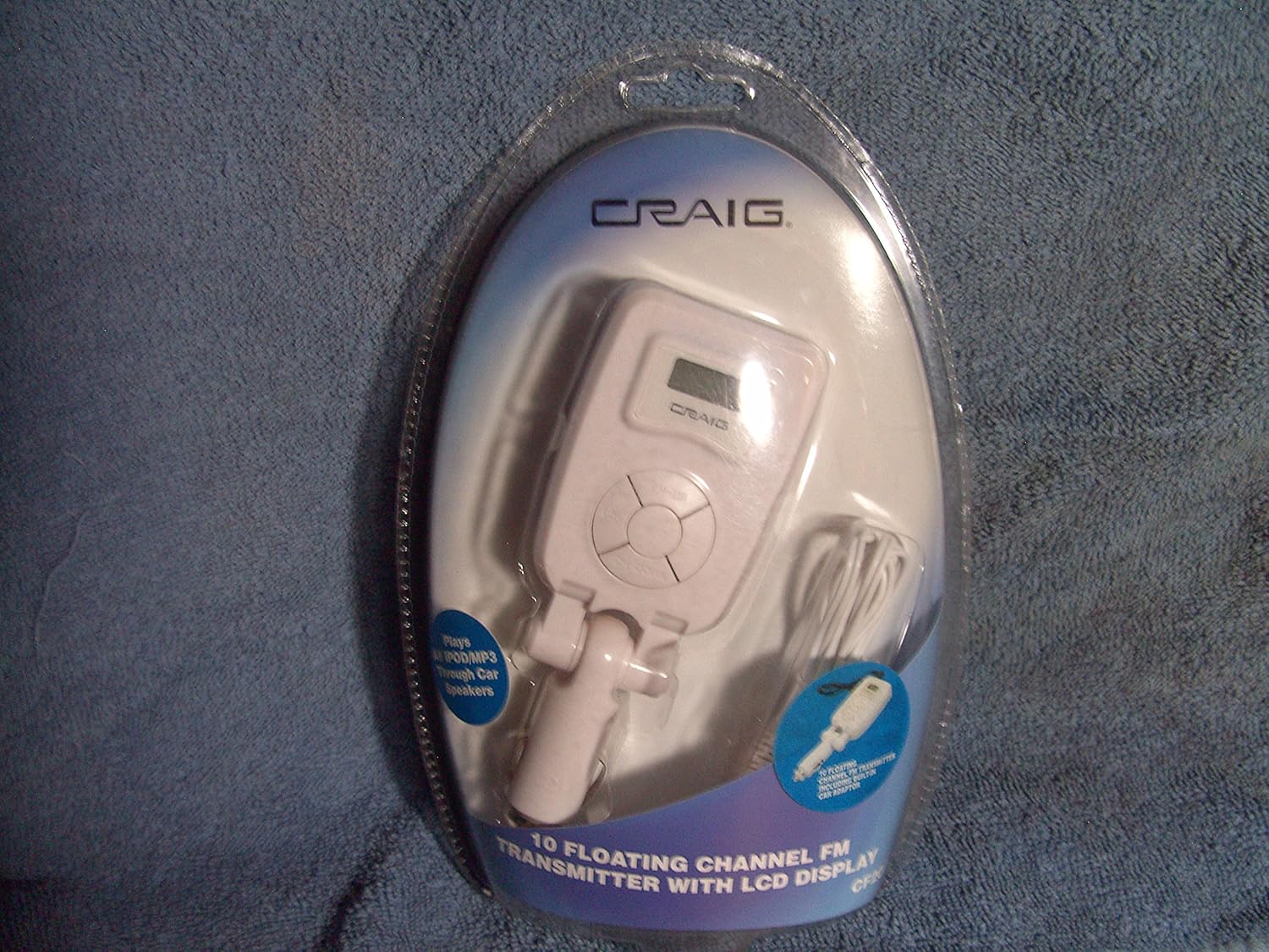 Craig 10 Floating Channel FM Transmitter with LCD Display