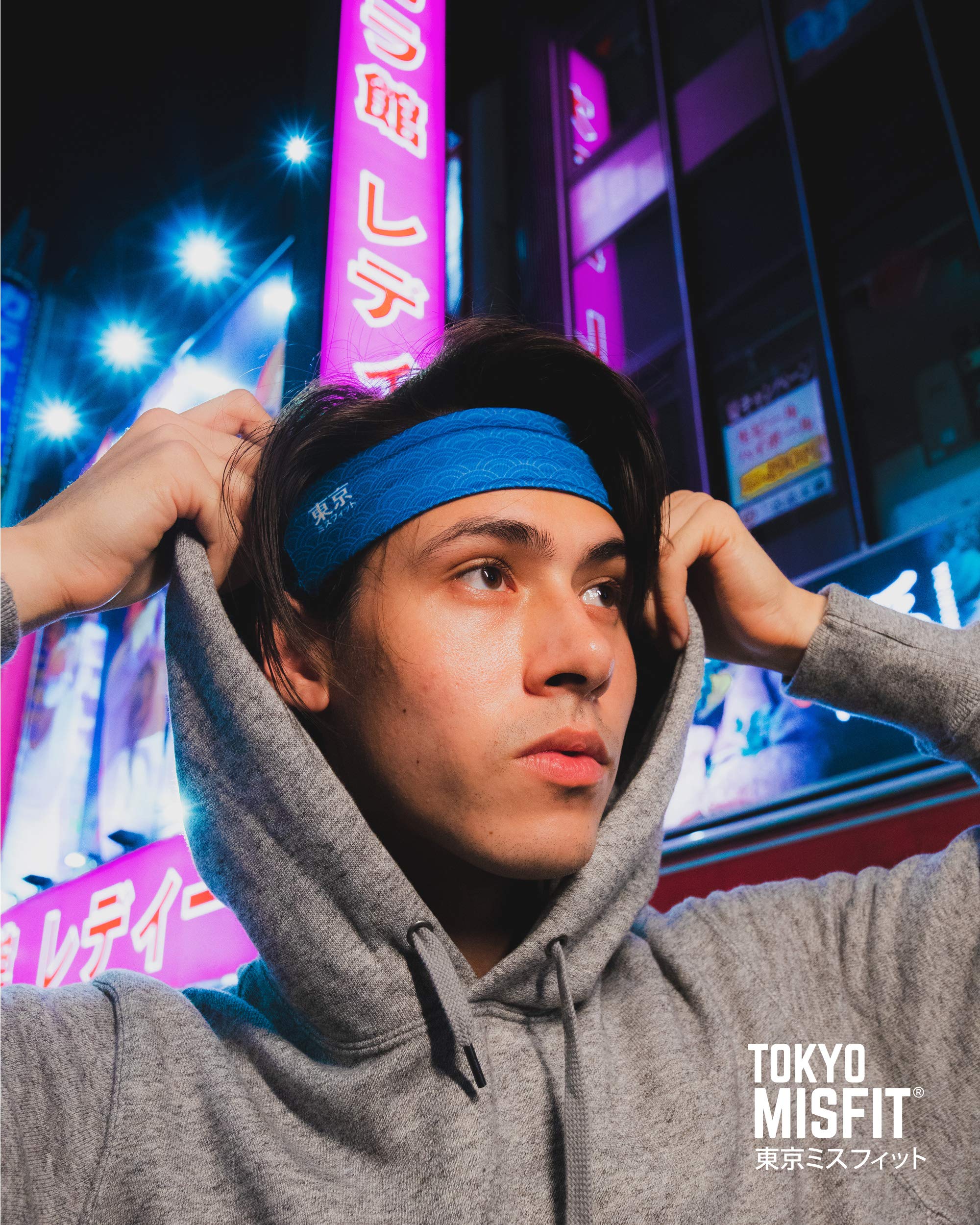 Japanese Headbands for Men & Women, Sweat Band, Workout, Yoga, Fashion, Running, Sports, Basketball, Bandana