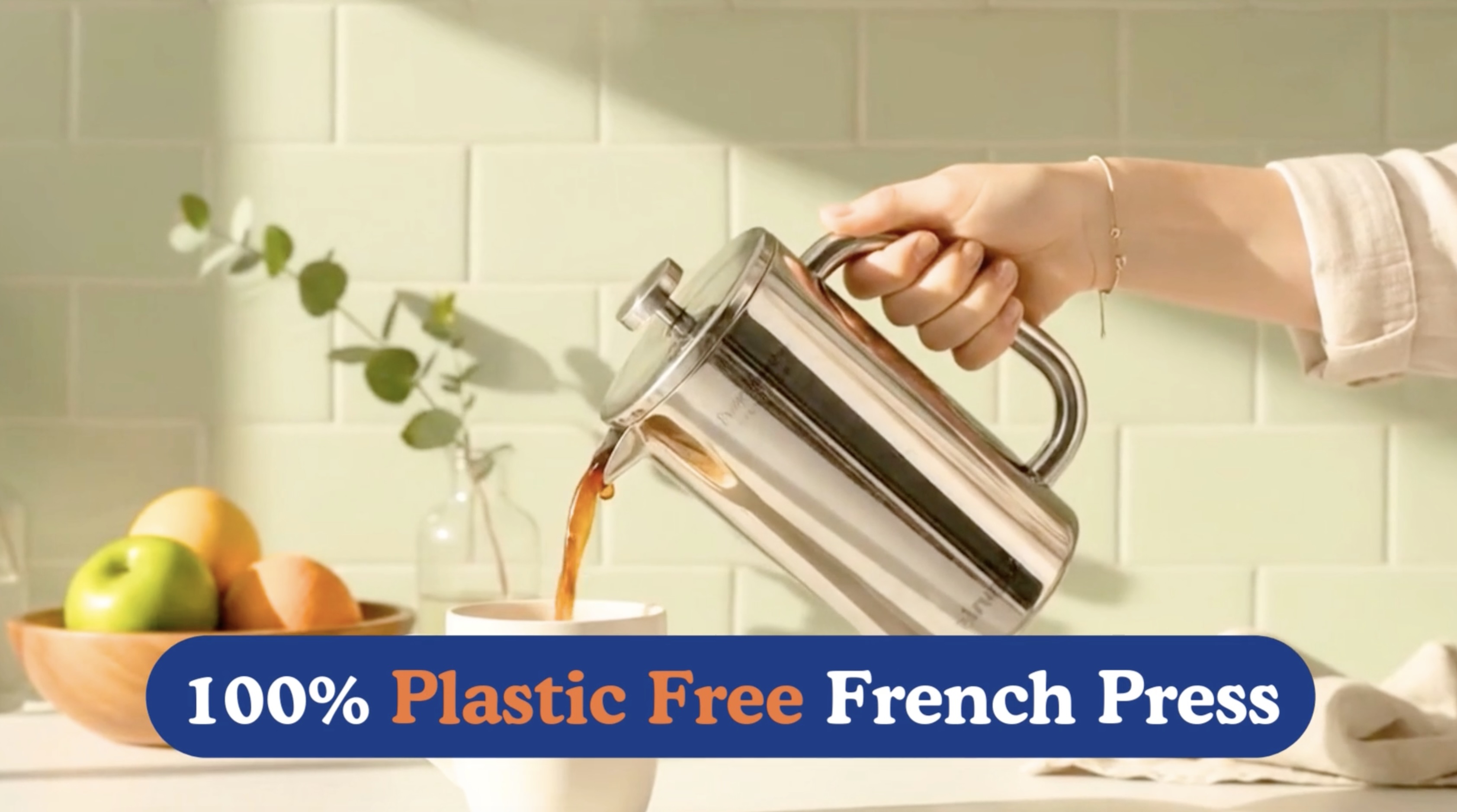 Amazon.com: Non-Toxic Stainless Steel French Press, No Plastic or