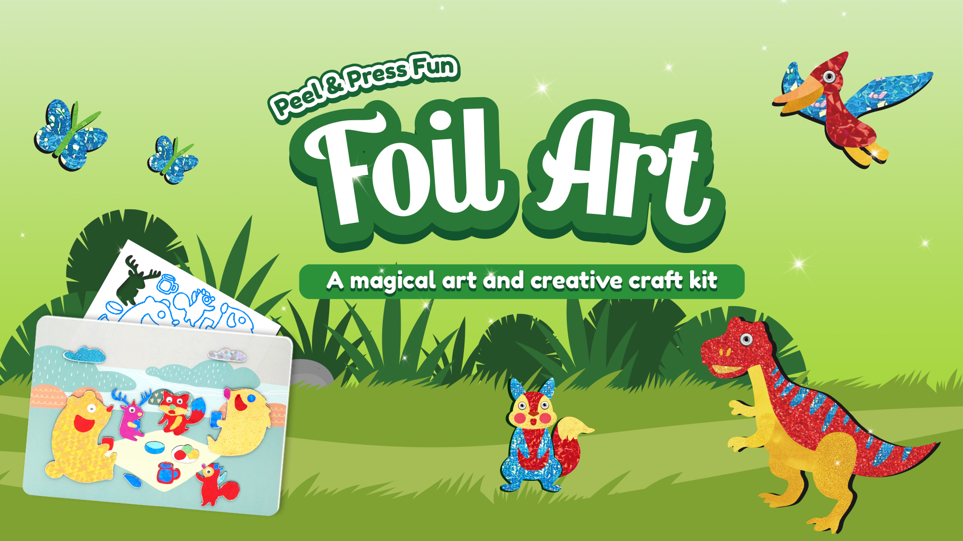Amazon.com: ZMLM Foil Art Kit for Kids - Easter Crafts for Kids 4