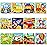 SANNIX 12 Pack Wooden Jigsaw Puzzles for Toddlers 3 4 5 Years Old, Party Favors Transportation Jigsaw for Kids, Educational Puzzles Travel Toy with 12 Organize Bags
