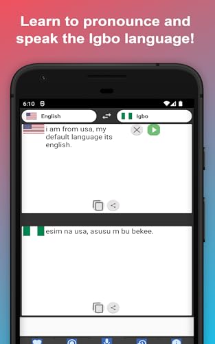 English to Igbo Translator to Translate to for Free on Telephone and Tablet
