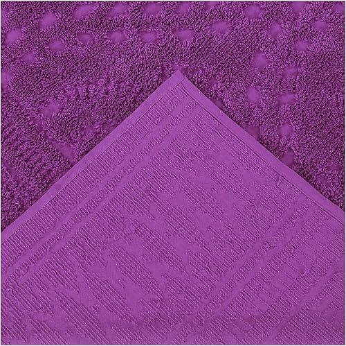 Miniatura 3 de Better Trends - Colección Rio, supersuave y ligera, con diseño floral, 100% algodón, con copetes, única y lujosa, se puede meter a lavadora y