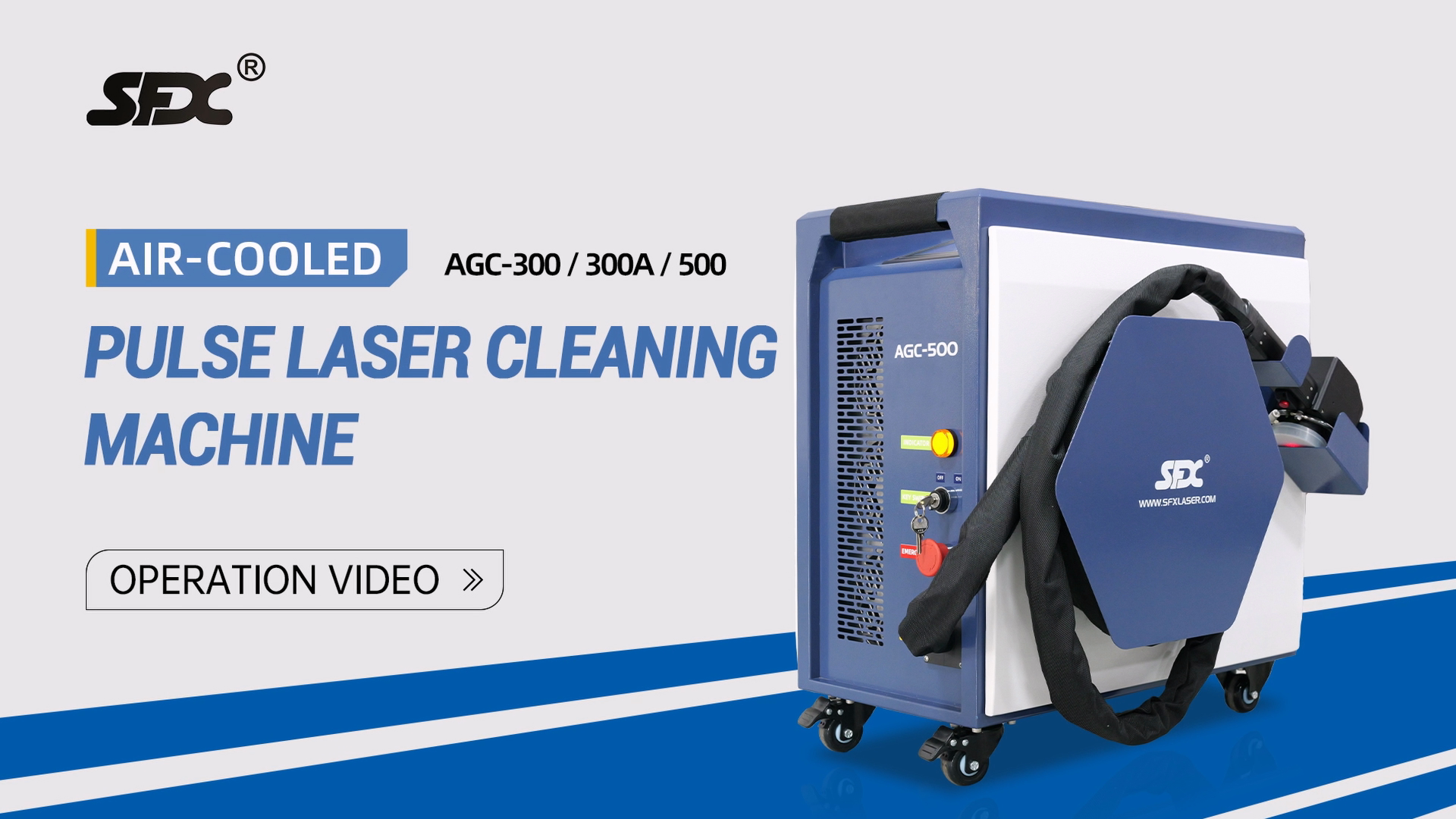 Watch AGC-300/300A/500 Laser CLeaning Machine Operation on Amazon Live